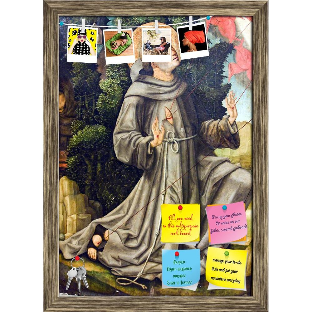 ArtzFolio St Francis Printed Bulletin Board Notice Pin Board Soft Board | Framed-Bulletin Boards Framed-AZSAO14973848BLB_FR_L-Image Code 5001442 Vishnu Image Folio Pvt Ltd, IC 5001442, ArtzFolio, Bulletin Boards Framed, Religious, Fine Art Reprint, st, francis, printed, bulletin, board, notice, pin, soft, framed, pin up board, push pin board, extra large cork board, big pin board, notice board, small bulletin board, cork board, wall notice board, giant cork board, bulletin board, office notice board, office