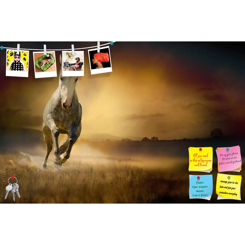 ArtzFolio White Horse In Sunset Printed Bulletin Board Notice Pin Board Soft Board | Frameless-Bulletin Boards Frameless-AZSAO14974024BLB_FL_L-Image Code 5001443 Vishnu Image Folio Pvt Ltd, IC 5001443, ArtzFolio, Bulletin Boards Frameless, Animals, Photography, white, horse, in, sunset, printed, bulletin, board, notice, pin, soft, frameless, pin up board, push pin board, extra large cork board, big pin board, notice board, small bulletin board, cork board, wall notice board, giant cork board, bulletin board