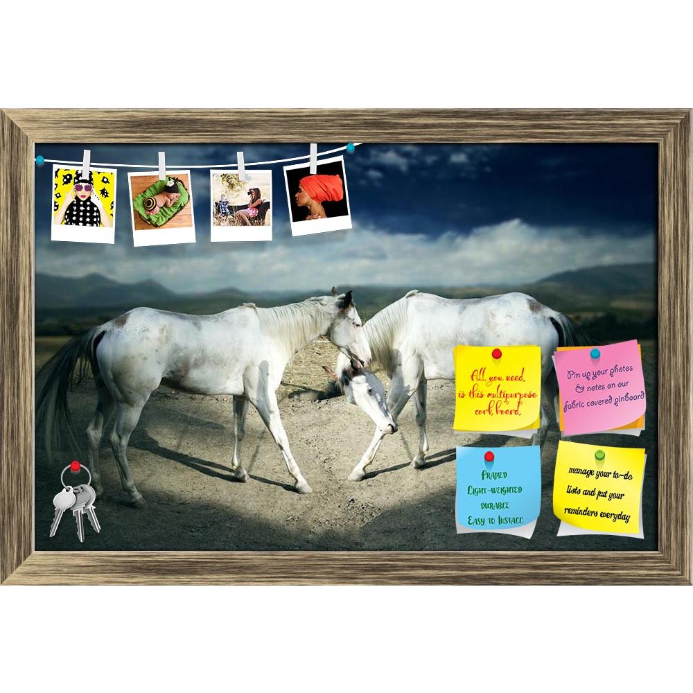 ArtzFolio Two Beautiful White Horses Printed Bulletin Board Notice Pin Board Soft Board | Framed-Bulletin Boards Framed-AZSAO15032476BLB_FR_L-Image Code 5001454 Vishnu Image Folio Pvt Ltd, IC 5001454, ArtzFolio, Bulletin Boards Framed, Animals, Photography, two, beautiful, white, horses, printed, bulletin, board, notice, pin, soft, framed, moving, outside, scenic, background, pin up board, push pin board, extra large cork board, big pin board, notice board, small bulletin board, cork board, wall notice boar