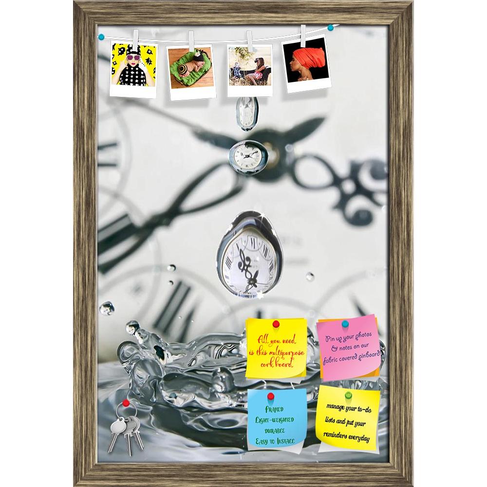ArtzFolio Drop Of Time Play With Water & Clocks Printed Bulletin Board Notice Pin Board Soft Board | Framed-Bulletin Boards Framed-AZSAO15034776BLB_FR_L-Image Code 5001456 Vishnu Image Folio Pvt Ltd, IC 5001456, ArtzFolio, Bulletin Boards Framed, Abstract, Surrealism, Digital Art, drop, of, time, play, with, water, clocks, printed, bulletin, board, notice, pin, soft, framed, pin up board, push pin board, extra large cork board, big pin board, notice board, small bulletin board, cork board, wall notice board