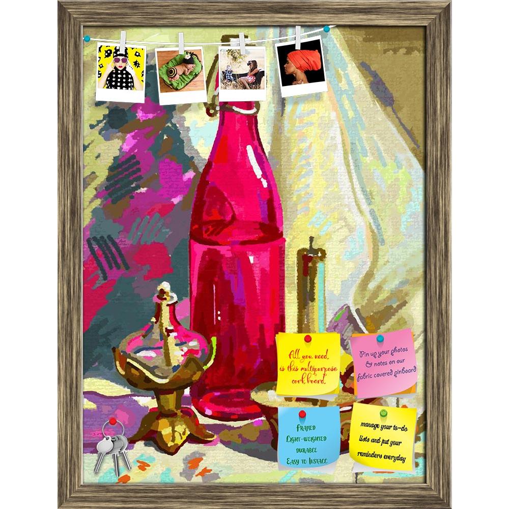 ArtzFolio Bottle Candle & Candlestick Printed Bulletin Board Notice Pin Board Soft Board | Framed-Bulletin Boards Framed-AZSAO15110531BLB_FR_L-Image Code 5001480 Vishnu Image Folio Pvt Ltd, IC 5001480, ArtzFolio, Bulletin Boards Framed, Food & Beverage, Still Life, Fine Art Reprint, bottle, candle, candlestick, printed, bulletin, board, notice, pin, soft, framed, original, digital, painting, still, life, pin up board, push pin board, extra large cork board, big pin board, notice board, small bulletin board,