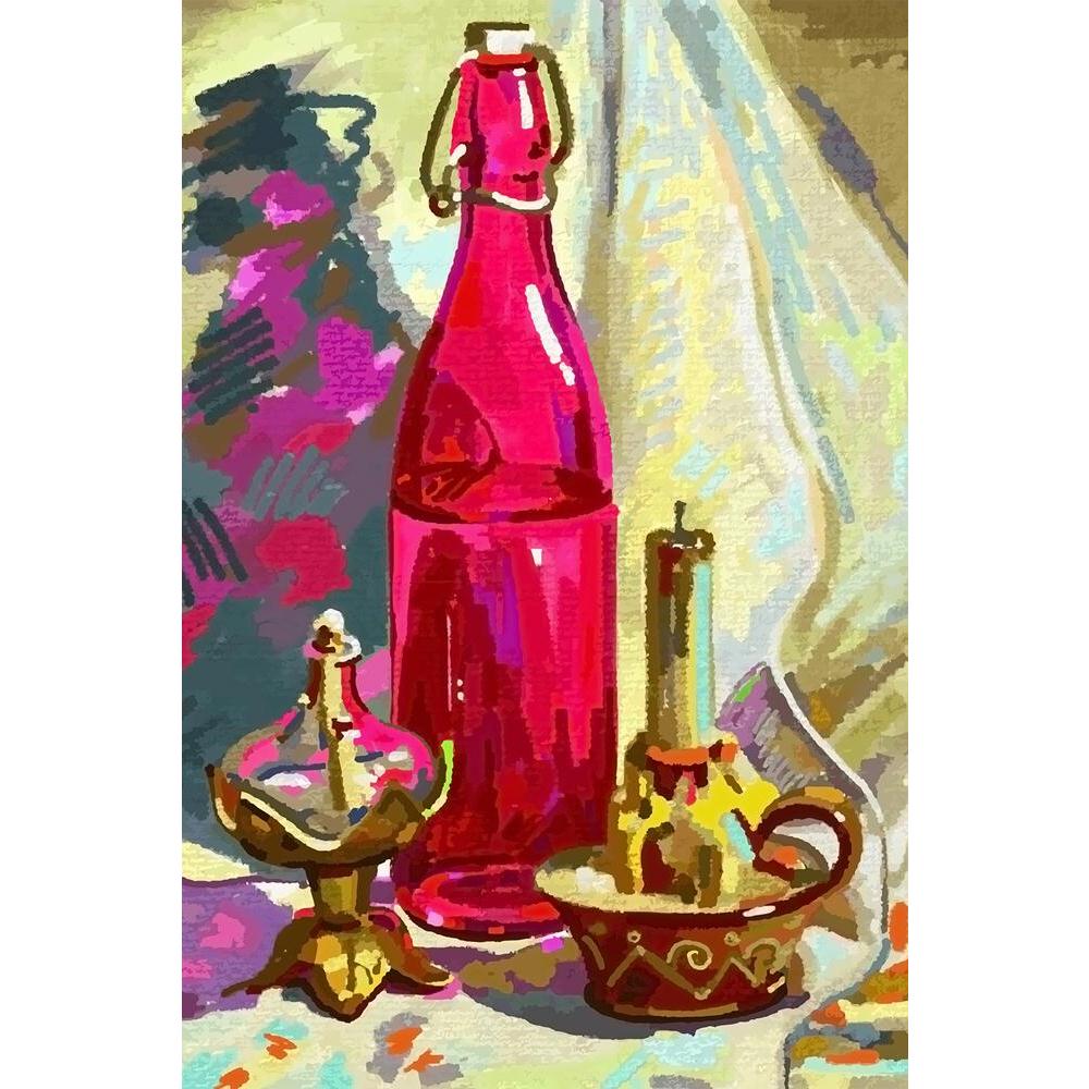 ArtzFolio Bottle Candle & Candlestick Unframed Paper Poster-Paper Posters Unframed-AZART15110531POS_UN_L-Image Code 5001480 Vishnu Image Folio Pvt Ltd, IC 5001480, ArtzFolio, Paper Posters Unframed, Food & Beverage, Still Life, Fine Art Reprint, bottle, candle, candlestick, unframed, paper, poster, wall, large, size, for, living, room, home, decoration, big, framed, decor, posters, pitaara, box, modern, art, with, frame, bedroom, amazonbasics, door, drawing, small, decorative, office, reception, multiple, f