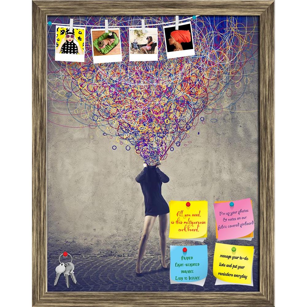 ArtzFolio Woman With Multitude Of Colors D1 Printed Bulletin Board Notice Pin Board Soft Board | Framed-Bulletin Boards Framed-AZSAO15112611BLB_FR_L-Image Code 5001481 Vishnu Image Folio Pvt Ltd, IC 5001481, ArtzFolio, Bulletin Boards Framed, Conceptual, Figurative, Digital Art, woman, with, multitude, of, colors, d1, printed, bulletin, board, notice, pin, soft, framed, allowing, escape, body, pin up board, push pin board, extra large cork board, big pin board, notice board, small bulletin board, cork board