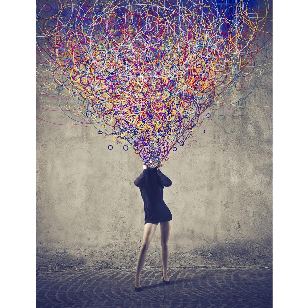 Woman With Multitude Of Colors Canvas Painting Synthetic Frame-Paintings MDF Framing-AFF_FR-IC 5001481 IC 5001481, Art and Paintings, Asian, Botanical, Circle, Fashion, Floral, Flowers, Illustrations, Nature, Signs, Signs and Symbols, woman, with, multitude, of, colors, canvas, painting, synthetic, frame, mind, body, brain, art, artistic, back, background, caucasian, color, concept, confusion, cover, design, draw, female, flower, girl, idea, illustration, joy, leg, mess, texture, think, wall, young, artzfol