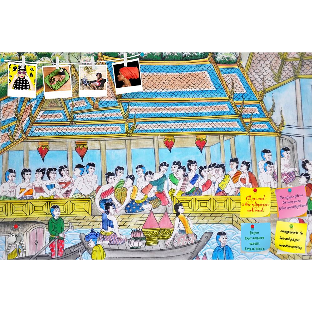 ArtzFolio Thai Art Artwork Printed Bulletin Board Notice Pin Board Soft Board | Frameless-Bulletin Boards Frameless-AZSAO15176914BLB_FL_L-Image Code 5001495 Vishnu Image Folio Pvt Ltd, IC 5001495, ArtzFolio, Bulletin Boards Frameless, Religious, Fine Art Reprint, thai, art, artwork, printed, bulletin, board, notice, pin, soft, frameless, painting, image, wall, temple, pin up board, push pin board, extra large cork board, big pin board, notice board, small bulletin board, cork board, wall notice board, giant