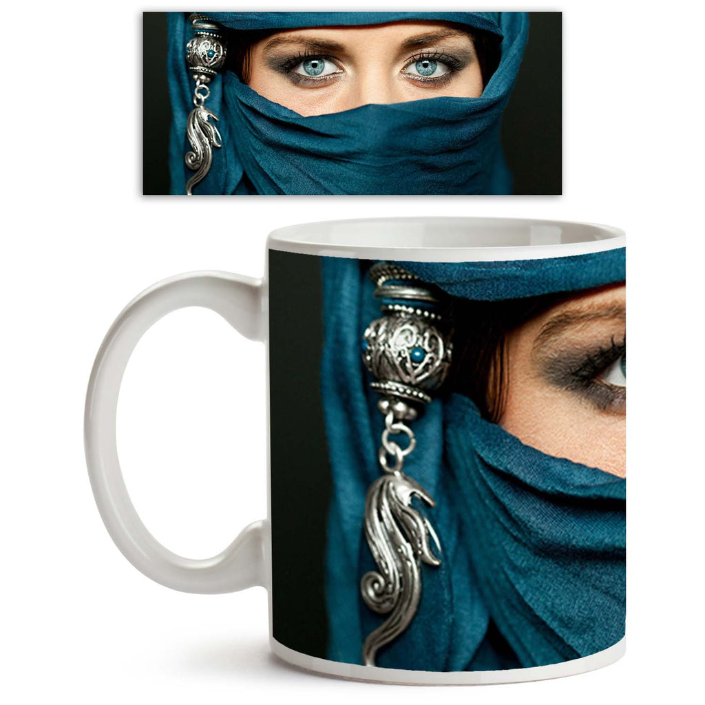 ArtzFolio Arabic Woman In Traditional Islamic Cloth Niqab Ceramic Coffee Tea Mug Inside White-Coffee Mugs-AZKIT15179005MUG_L-Image Code 5001497 Vishnu Image Folio Pvt Ltd, IC 5001497, ArtzFolio, Coffee Mugs, Portraits, Traditional, Photography, arabic, woman, in, islamic, cloth, niqab, ceramic, coffee, tea, mug, inside, white, portrait, young, her, beautiful, blue, eyes, coffee mugs with logo, promotional mugs, bulk coffee mug, office mugs, amazonbasics, custom coffee mugs, custom ceramic mugs, 11ounce cera