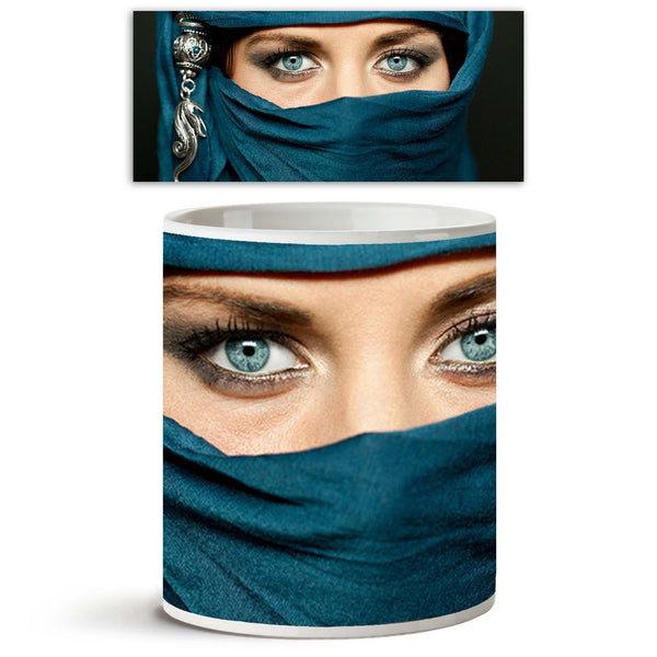 Arabic Woman In Traditional Islamic Cloth Niqab Ceramic Coffee Tea Mug Inside White-Coffee Mugs-MUG-IC 5001497 IC 5001497, Allah, Arabic, Culture, Ethnic, Individuals, Islam, People, Portraits, Traditional, Tribal, World Culture, woman, in, islamic, cloth, niqab, ceramic, coffee, tea, mug, inside, white, hijab, burka, girl, muslim, arab, women, abaya, beautiful, beauty, blue, burqa, chador, closeup, detail, dress, exotic, exoticism, expression, eye, face, female, glance, happy, head, look, looking, one, per