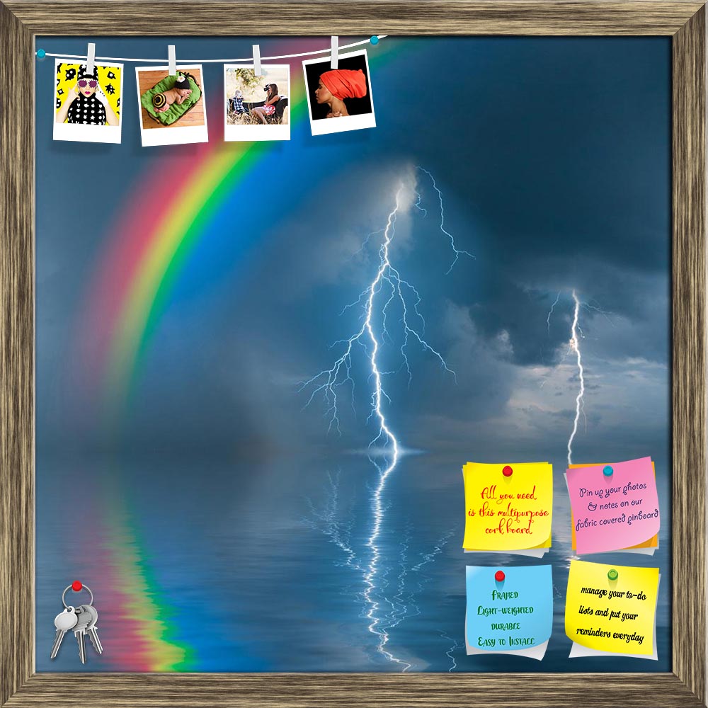 ArtzFolio Colorful Rainbow Over Water Printed Bulletin Board Notice Pin Board Soft Board | Framed-Bulletin Boards Framed-AZSAO15196478BLB_FR_L-Image Code 5001499 Vishnu Image Folio Pvt Ltd, IC 5001499, ArtzFolio, Bulletin Boards Framed, Landscapes, Photography, colorful, rainbow, over, water, printed, bulletin, board, notice, pin, soft, framed, thunderstorm, rain, lightning, background, bay, beautiful, beauty, blue, bright, cloud, color, dusk, evening, green, golden, horizon, landscape, light, meditation, n