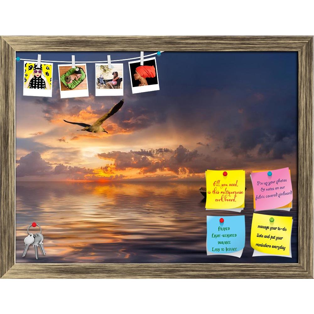 ArtzFolio Beautiful Landscape With Lonely Boat Printed Bulletin Board Notice Pin Board Soft Board | Framed-Bulletin Boards Framed-AZSAO15196480BLB_FR_L-Image Code 5001500 Vishnu Image Folio Pvt Ltd, IC 5001500, ArtzFolio, Bulletin Boards Framed, Landscapes, Photography, beautiful, landscape, with, lonely, boat, printed, bulletin, board, notice, pin, soft, framed, birds, against, sunset, majestic, clouds, sky, background, bay, beauty, bird, blue, bright, cloud, color, colorful, decline, dusk, evening, gold, 