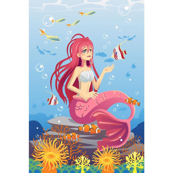 Mermaid In The Ocean D1 Unframed Paper Poster-Paper Posters Unframed-POS_UN-IC 5001501 IC 5001501, Animals, Animated Cartoons, Caricature, Cartoons, Drawing, Fantasy, Illustrations, Mermaid, Nature, Scenic, in, the, ocean, d1, unframed, paper, wall, poster, octopus, beautiful, beauty, cartoon, character, coral, reef, creature, cute, dolphin, fairy, tale, female, fins, fish, girl, happiness, happy, illustration, marine, myth, sea, turtle, swimming, underwater, water, woman, artzfolio, posters, wall posters, 