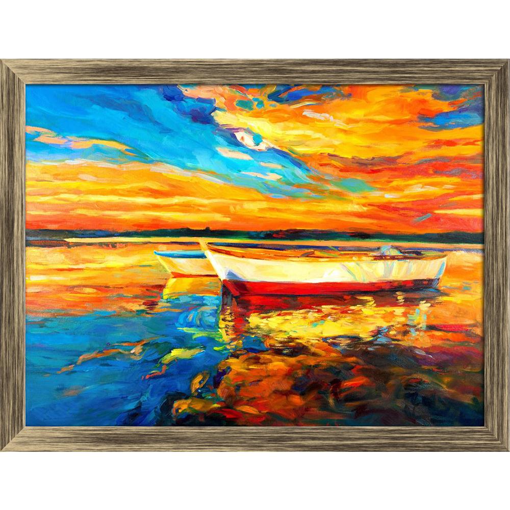 Pitaara Box Artwork Of Boat & Sea Canvas Painting Synthetic Frame-Paintings Synthetic Framing-PBART15199608AFF_FW_L-Image Code 5001507 Vishnu Image Folio Pvt Ltd, IC 5001507, Pitaara Box, Paintings Synthetic Framing, Landscapes, Fine Art Reprint, artwork, of, boat, sea, canvas, painting, synthetic, frame, original, oil, canvas.sunset, ocean.modern, impressionism, framed canvas print, wall painting for living room with frame, canvas painting for living room, artzfolio, poster, framed canvas painting, wall pa