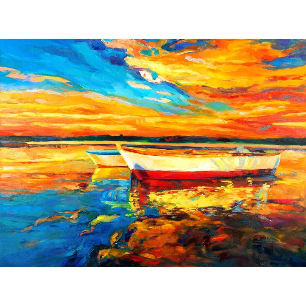 Artwork Of Boat & Sea Canvas Painting Synthetic Frame-Paintings MDF Framing-AFF_FR-IC 5001507 IC 5001507, Abstract Expressionism, Abstracts, Art and Paintings, Automobiles, Boats, Drawing, Illustrations, Impressionism, Landscapes, Modern Art, Nature, Nautical, Paintings, Scenic, Semi Abstract, Signs, Signs and Symbols, Sketches, Sunsets, Transportation, Travel, Vehicles, Watercolour, artwork, of, boat, sea, canvas, painting, synthetic, frame, oil, watercolor, acrylic, abstract, landscape, art, artist, artis