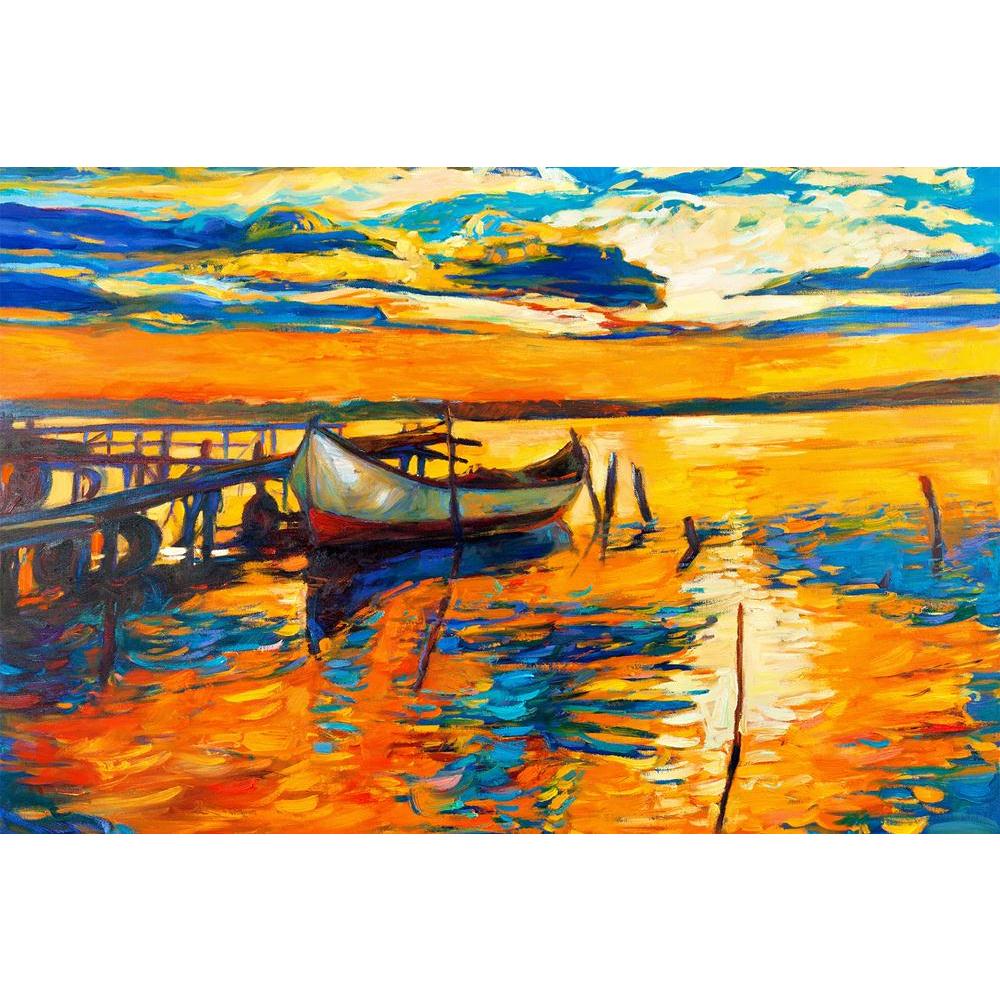 ArtzFolio Artwork Of Boat & Jetty D2 Unframed Paper Poster-Paper Posters Unframed-AZART15199609POS_UN_L-Image Code 5001508 Vishnu Image Folio Pvt Ltd, IC 5001508, ArtzFolio, Paper Posters Unframed, Landscapes, Fine Art Reprint, artwork, of, boat, jetty, d2, unframed, paper, poster, wall, large, size, for, living, room, home, decoration, big, framed, decor, posters, pitaara, box, modern, art, with, frame, bedroom, amazonbasics, door, drawing, small, decorative, office, reception, multiple, friends, images, r