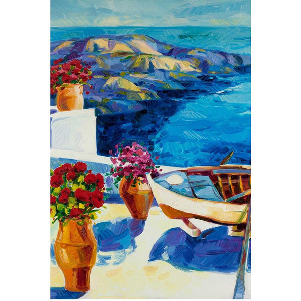 White Houses & Flowers At Santorini Island Unframed Paper Poster-Paper Posters Unframed-POS_UN-IC 5001513 IC 5001513, Abstract Expressionism, Abstracts, Architecture, Art and Paintings, Black and White, Botanical, Cities, City Views, Cross, Culture, Ethnic, Floral, Flowers, Greek, Impressionism, Landmarks, Landscapes, Modern Art, Mountains, Nature, Paintings, Places, Religion, Religious, Scenic, Semi Abstract, Traditional, Tribal, White, World Culture, houses, at, santorini, island, unframed, paper, wall, p