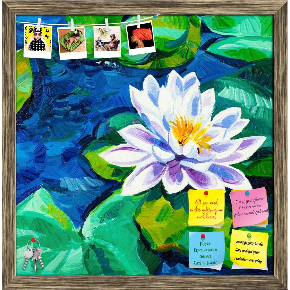 ArtzFolio Water Lily D1 Printed Bulletin Board Notice Pin Board Soft Board | Framed-Bulletin Boards Framed-AZSAO15209753BLB_FR_L-Image Code 5001515 Vishnu Image Folio Pvt Ltd, IC 5001515, ArtzFolio, Bulletin Boards Framed, Floral, Fine Art Reprint, water, lily, d1, printed, bulletin, board, notice, pin, soft, framed, original, oil, painting, beautiful, lilynymphaeaceae, canvasmodern, impressionism, pin up board, push pin board, extra large cork board, big pin board, notice board, small bulletin board, cork 