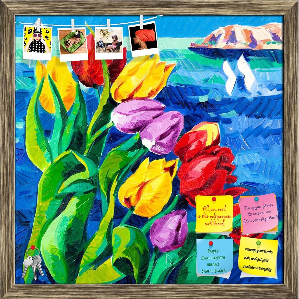 ArtzFolio Beautiful Tulips In Front Of Ocean Printed Bulletin Board Notice Pin Board Soft Board | Framed-Bulletin Boards Framed-AZSAO15209759BLB_FR_L-Image Code 5001517 Vishnu Image Folio Pvt Ltd, IC 5001517, ArtzFolio, Bulletin Boards Framed, Floral, Fine Art Reprint, beautiful, tulips, in, front, of, ocean, printed, bulletin, board, notice, pin, soft, framed, original, oil, painting, tulipstulipa, canvas.modern, impressionism, pin up board, push pin board, extra large cork board, big pin board, notice boa