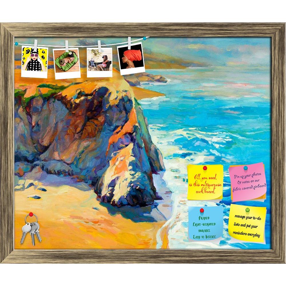 ArtzFolio Ocean Coast & Cliffs Printed Bulletin Board Notice Pin Board Soft Board | Framed-Bulletin Boards Framed-AZSAO15209764BLB_FR_L-Image Code 5001521 Vishnu Image Folio Pvt Ltd, IC 5001521, ArtzFolio, Bulletin Boards Framed, Landscapes, Fine Art Reprint, ocean, coast, cliffs, printed, bulletin, board, notice, pin, soft, framed, original, oil, painting, oceansea, canvas.modern, impressionism, pin up board, push pin board, extra large cork board, big pin board, notice board, small bulletin board, cork bo
