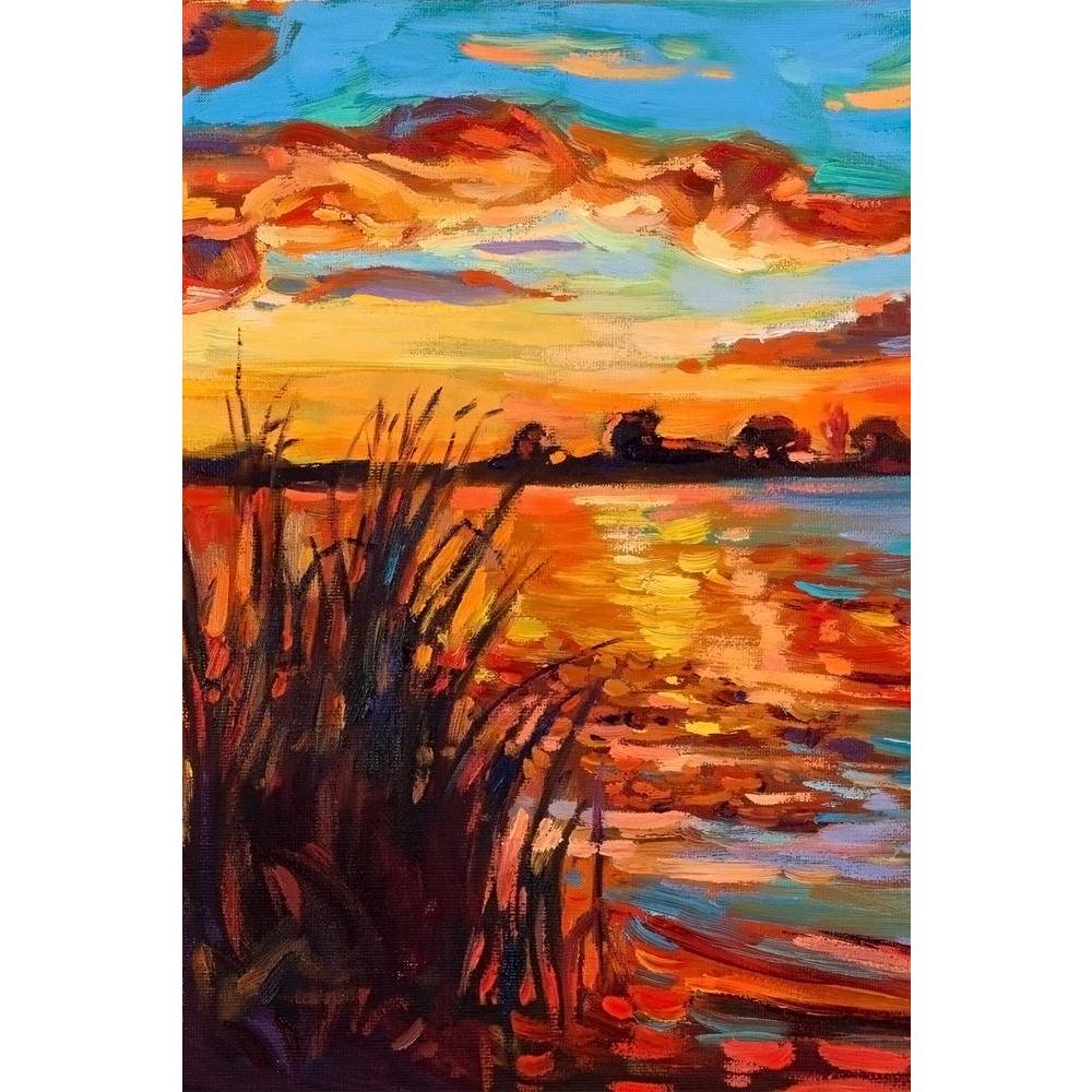 ArtzFolio Beautiful Lake Sunset Landscape D1 Unframed Paper Poster-Paper Posters Unframed-AZART15209766POS_UN_L-Image Code 5001522 Vishnu Image Folio Pvt Ltd, IC 5001522, ArtzFolio, Paper Posters Unframed, Landscapes, Fine Art Reprint, beautiful, lake, sunset, landscape, d1, unframed, paper, poster, wall, large, size, for, living, room, home, decoration, big, framed, decor, posters, pitaara, box, modern, art, with, frame, bedroom, amazonbasics, door, drawing, small, decorative, office, reception, multiple, 