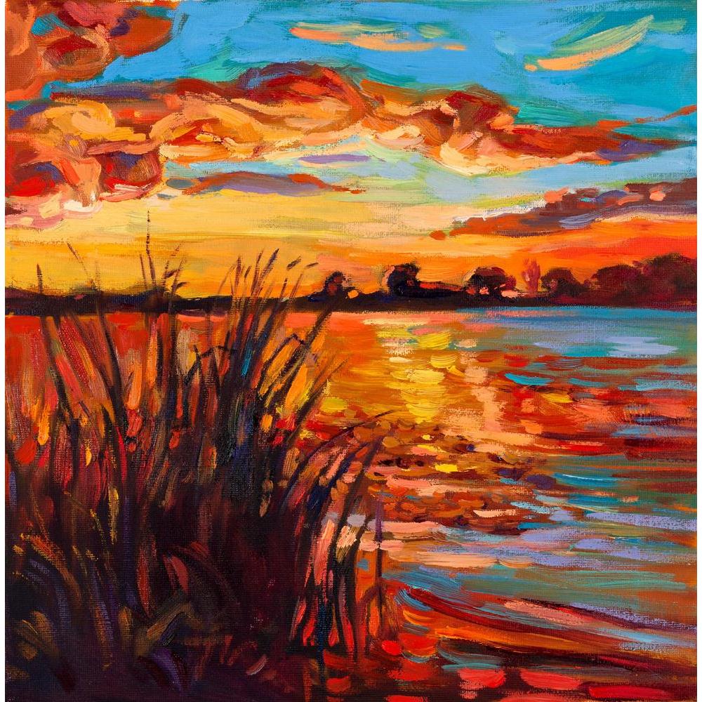 Beautiful Lake Sunset Landscape Canvas Painting Synthetic Frame-Paintings MDF Framing-AFF_FR-IC 5001522 IC 5001522, Abstract Expressionism, Abstracts, Ancient, Art and Paintings, Countries, Drawing, Historical, Illustrations, Impressionism, Landscapes, Medieval, Modern Art, Nature, Paintings, Rural, Scenic, Seasons, Semi Abstract, Signs, Signs and Symbols, Sunsets, Vintage, Wooden, beautiful, lake, sunset, landscape, canvas, painting, synthetic, frame, oil, acrylic, abstract, art, artist, artistic, artwork,