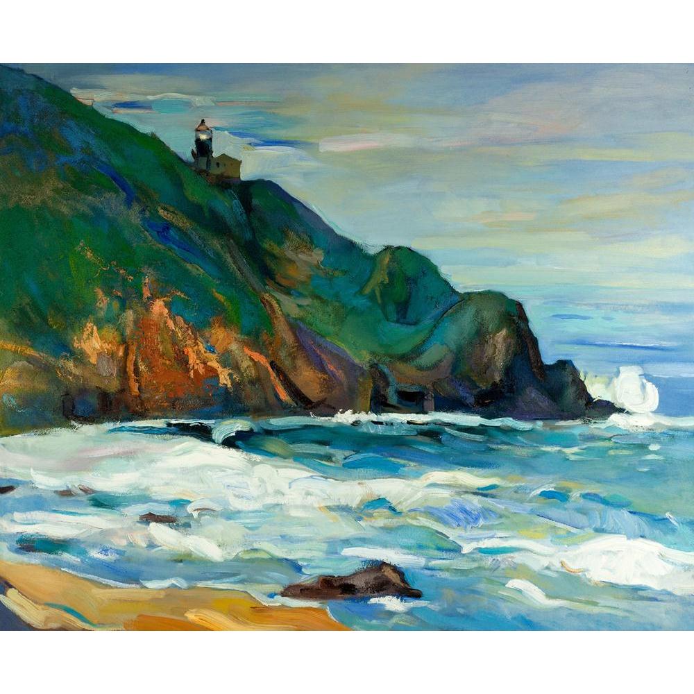 Lighthouse On The Seacoast Canvas Painting Synthetic Frame-Paintings MDF Framing-AFF_FR-IC 5001523 IC 5001523, Abstract Expressionism, Abstracts, Ancient, Art and Paintings, Automobiles, Black and White, Drawing, Historical, Illustrations, Impressionism, Landscapes, Marble and Stone, Medieval, Modern Art, Nature, Nautical, Paintings, Patterns, Realism, Retro, Scenic, Semi Abstract, Signs, Signs and Symbols, Sunsets, Transportation, Travel, Vehicles, Vintage, Watercolour, White, lighthouse, on, the, seacoast