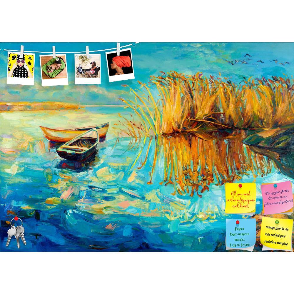 ArtzFolio Boats Beautiful Lake & Fern Printed Bulletin Board Notice Pin Board Soft Board | Frameless-Bulletin Boards Frameless-AZSAO15209806BLB_FL_L-Image Code 5001533 Vishnu Image Folio Pvt Ltd, IC 5001533, ArtzFolio, Bulletin Boards Frameless, Landscapes, Fine Art Reprint, boats, beautiful, lake, fern, printed, bulletin, board, notice, pin, soft, frameless, original, oil, painting, boats,beautiful, fernrush, canvas.sunset, ocean.modern, impressionism, pin up board, push pin board, extra large cork board, 