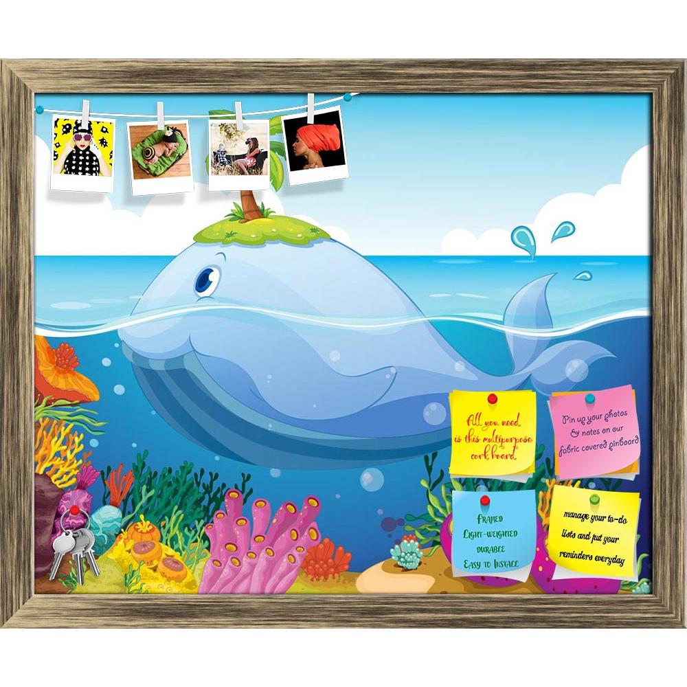 ArtzFolio Fish Island & Coral In The Sea Printed Bulletin Board Notice Pin Board Soft Board | Framed-Bulletin Boards Framed-AZSAO15250148BLB_FR_L-Image Code 5001540 Vishnu Image Folio Pvt Ltd, IC 5001540, ArtzFolio, Bulletin Boards Framed, Animals, Kids, Digital Art, fish, island, coral, in, the, sea, printed, bulletin, board, notice, pin, soft, framed, illustraion, pin up board, push pin board, extra large cork board, big pin board, notice board, small bulletin board, cork board, wall notice board, giant c