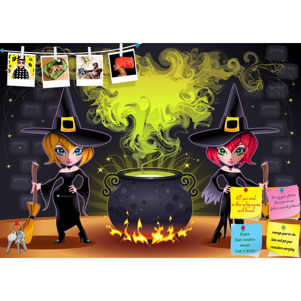 ArtzFolio Funny Witches With Pot Printed Bulletin Board Notice Pin Board Soft Board | Frameless-Bulletin Boards Frameless-AZSAO15284179BLB_FL_L-Image Code 5001545 Vishnu Image Folio Pvt Ltd, IC 5001545, ArtzFolio, Bulletin Boards Frameless, Fantasy, Kids, Digital Art, funny, witches, with, pot, printed, bulletin, board, notice, pin, soft, frameless, pin up board, push pin board, extra large cork board, big pin board, notice board, small bulletin board, cork board, wall notice board, giant cork board, bullet
