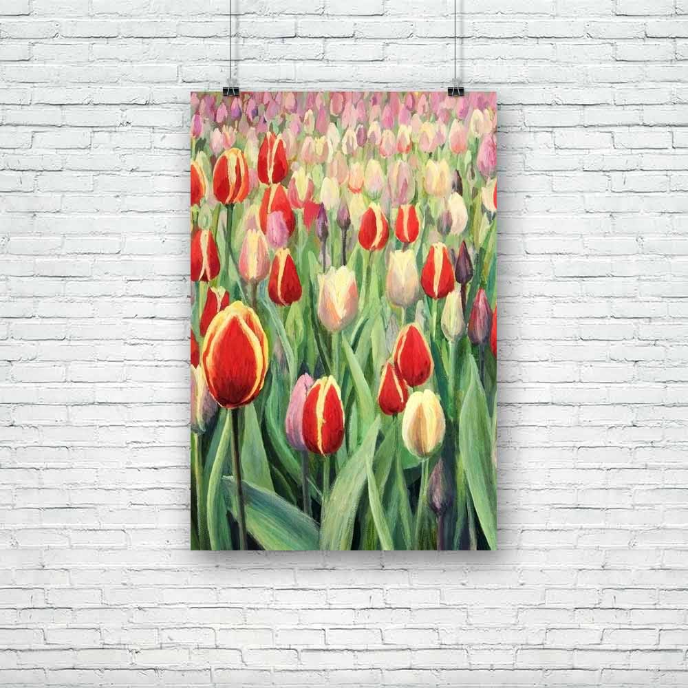 Colorful Tulips D1 Unframed Paper Poster-Paper Posters Unframed-POS_UN-IC 5001557 IC 5001557, Art and Paintings, Botanical, Floral, Flowers, Nature, Paintings, Scenic, Seasons, colorful, tulips, d1, unframed, paper, poster, flower, painting, oil, art, artist, background, beautiful, beauty, bloom, blooming, blossom, botany, bright, canvas, color, day, freshness, garden, green, grow, happiness, idyllic, keukenhof, meadow, outdoors, palette, park, pink, plant, purple, red, scene, season, seasonal, spring, sun,