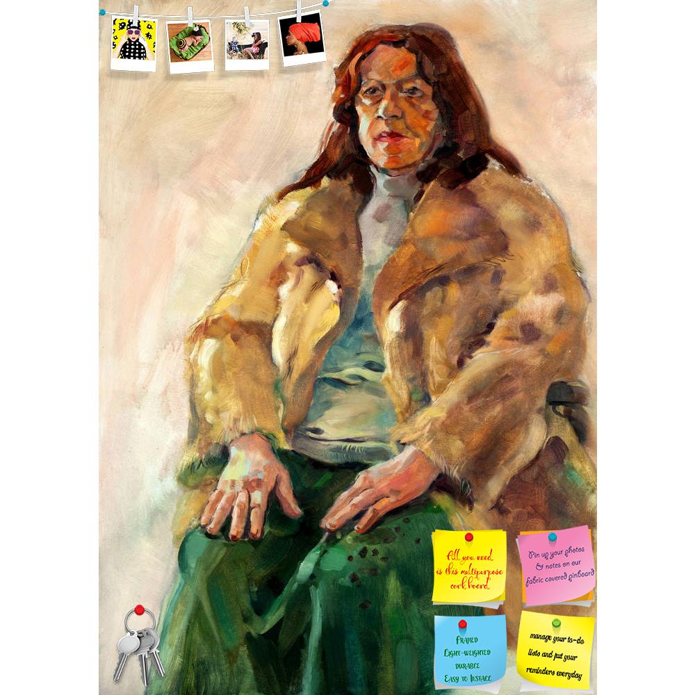 ArtzFolio Portrait Of A Senior Woman Sitting Printed Bulletin Board Notice Pin Board Soft Board | Frameless-Bulletin Boards Frameless-AZSAO15408461BLB_FL_L-Image Code 5001568 Vishnu Image Folio Pvt Ltd, IC 5001568, ArtzFolio, Bulletin Boards Frameless, Portraits, Fine Art Reprint, portrait, of, a, senior, woman, sitting, printed, bulletin, board, notice, pin, soft, frameless, original, oil, painting, canvas.portrait, showing, pin up board, push pin board, extra large cork board, big pin board, notice board,