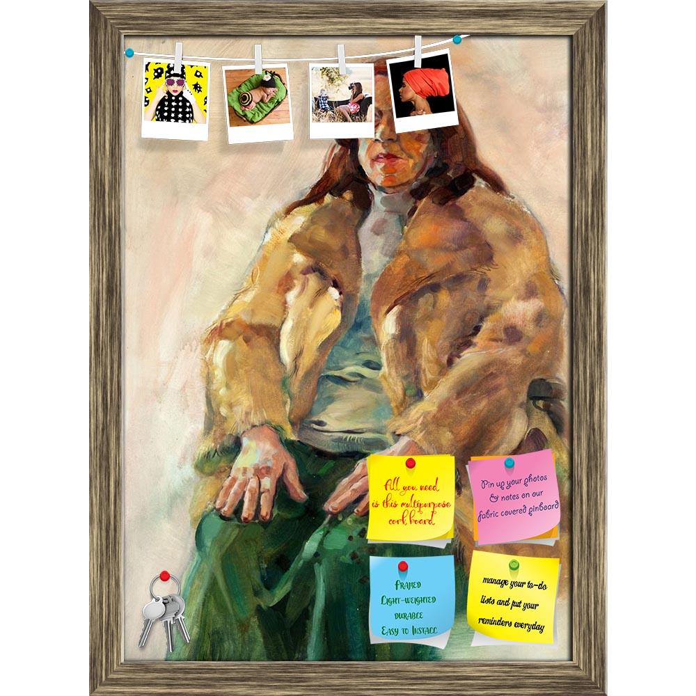 ArtzFolio Portrait Of A Senior Woman Sitting Printed Bulletin Board Notice Pin Board Soft Board | Framed-Bulletin Boards Framed-AZSAO15408461BLB_FR_L-Image Code 5001568 Vishnu Image Folio Pvt Ltd, IC 5001568, ArtzFolio, Bulletin Boards Framed, Portraits, Fine Art Reprint, portrait, of, a, senior, woman, sitting, printed, bulletin, board, notice, pin, soft, framed, original, oil, painting, canvas.portrait, showing, pin up board, push pin board, extra large cork board, big pin board, notice board, small bulle