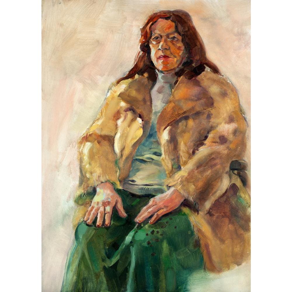 Portrait Of A Senior Woman Sitting Canvas Painting Synthetic Frame-Paintings MDF Framing-AFF_FR-IC 5001568 IC 5001568, Abstract Expressionism, Abstracts, Adult, Art and Paintings, Digital, Digital Art, Drawing, Graphic, Illustrations, Impressionism, Individuals, Modern Art, Nature, Paintings, Patterns, Pop Art, Portraits, Retro, Scenic, Semi Abstract, Signs, Signs and Symbols, Watercolour, portrait, of, a, senior, woman, sitting, canvas, painting, synthetic, frame, abstract, acrylic, art, artist, artistic, 