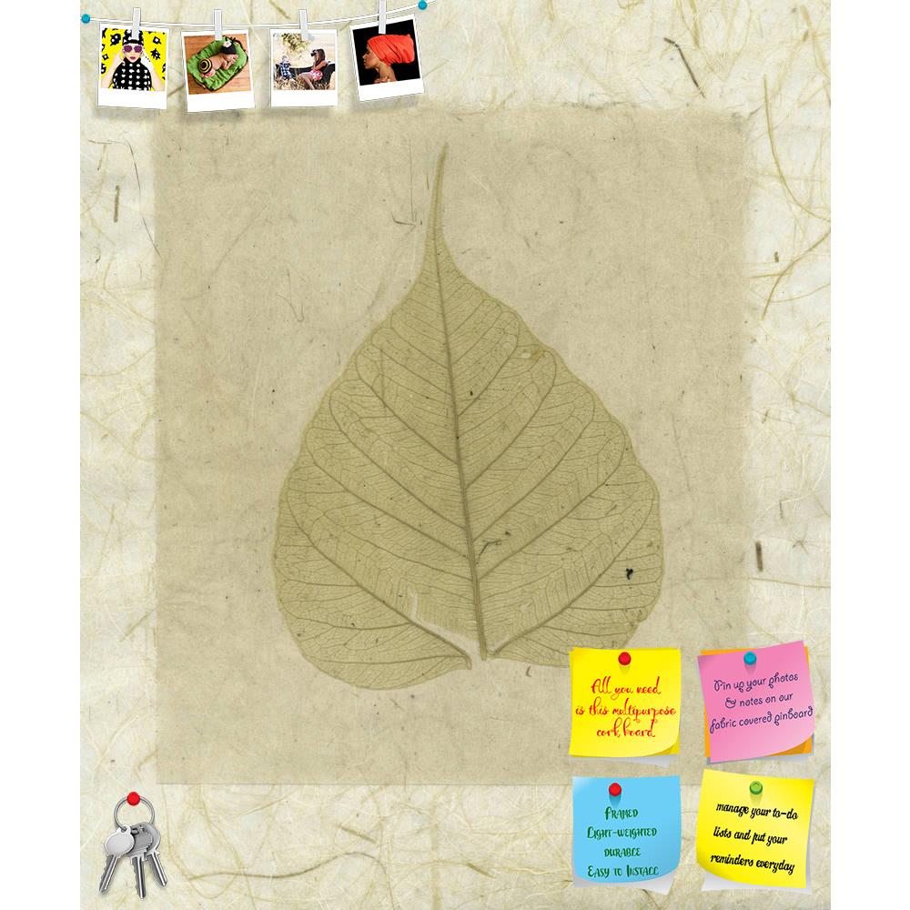 ArtzFolio Bodhi Leaf Collage With Natural Organic Papers Printed Bulletin Board Notice Pin Board Soft Board | Frameless-Bulletin Boards Frameless-AZSAO15512635BLB_FL_L-Image Code 5001589 Vishnu Image Folio Pvt Ltd, IC 5001589, ArtzFolio, Bulletin Boards Frameless, Floral, Vintage, Fine Art Reprint, bodhi, leaf, collage, with, natural, organic, papers, printed, bulletin, board, notice, pin, soft, frameless, pin up board, push pin board, extra large cork board, big pin board, notice board, small bulletin boar