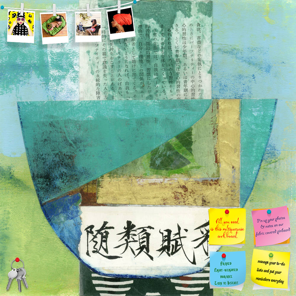 ArtzFolio Abstract Asian Paper Collage Of A Bowl D1 Printed Bulletin Board Notice Pin Board Soft Board | Frameless-Bulletin Boards Frameless-AZSAO15512659BLB_FL_L-Image Code 5001591 Vishnu Image Folio Pvt Ltd, IC 5001591, ArtzFolio, Bulletin Boards Frameless, Abstract, Traditional, Fine Art Reprint, asian, paper, collage, of, a, bowl, d1, printed, bulletin, board, notice, pin, soft, frameless, pin up board, push pin board, extra large cork board, big pin board, notice board, small bulletin board, cork board