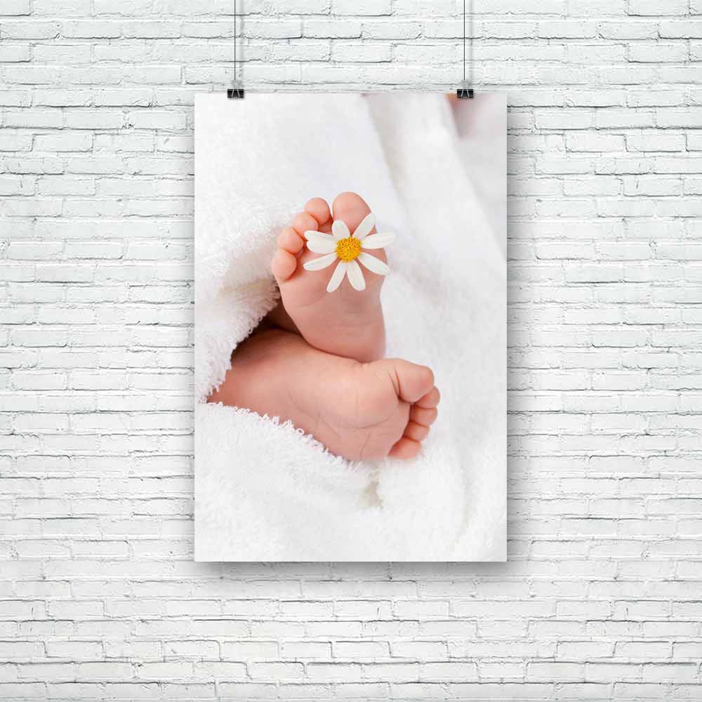 Infant Foot With White Daisy Unframed Paper Poster-Paper Posters Unframed-POS_UN-IC 5001595 IC 5001595, Asian, Baby, Black and White, Botanical, Children, Family, Floral, Flowers, Health, Kids, Love, Nature, Romance, White, infant, foot, with, daisy, unframed, paper, poster, feet, babies, newborn, birth, beautiful, beauty, body, care, caucasian, child, childhood, closeup, cute, flower, healthy, human, innocence, kid, life, little, maternity, motherhood, new, parenthood, person, safety, skin, small, soft, sw