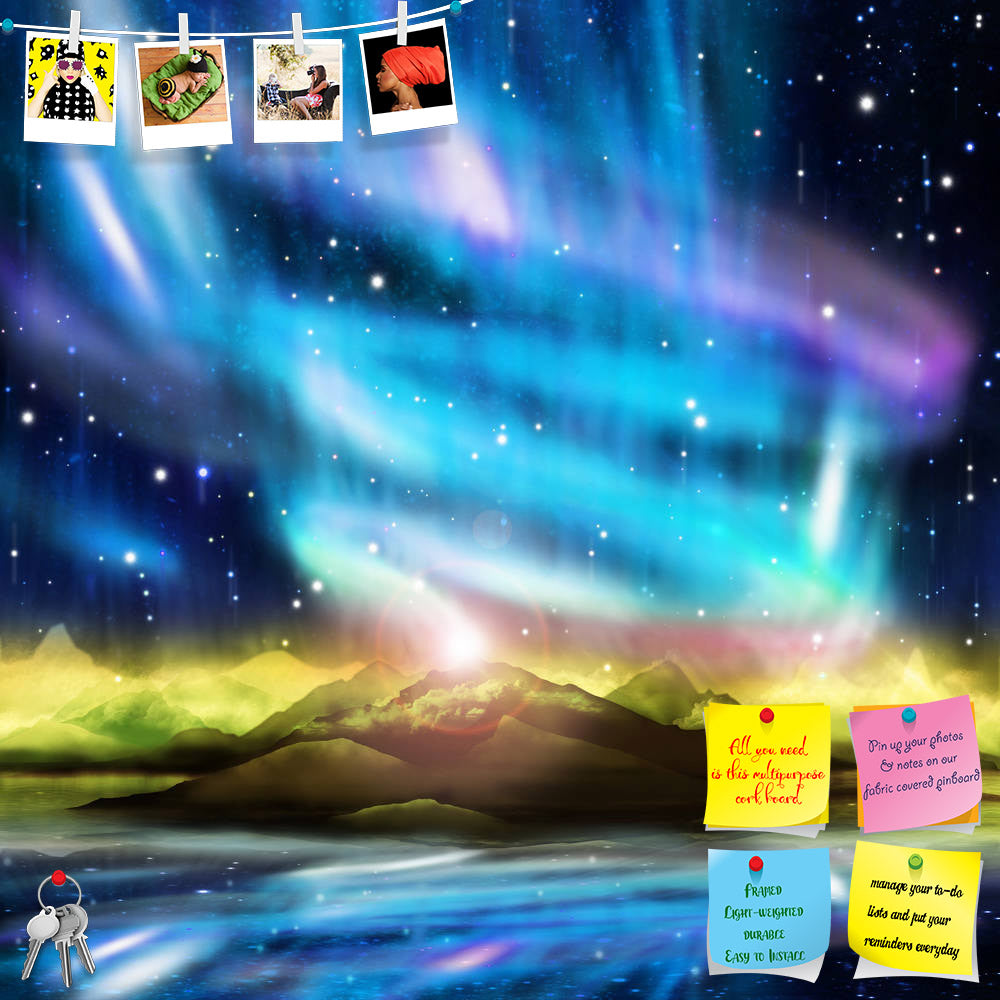 ArtzFolio Northern Lights Aurora Borealis D2 Printed Bulletin Board Notice Pin Board Soft Board | Frameless-Bulletin Boards Frameless-AZSAO15524592BLB_FL_L-Image Code 5001597 Vishnu Image Folio Pvt Ltd, IC 5001597, ArtzFolio, Bulletin Boards Frameless, Landscapes, Places, Digital Art, northern, lights, aurora, borealis, d2, printed, bulletin, board, notice, pin, soft, frameless, dramatic, landscape, adventure, aesthetic, alaska, astronomy, atmosphere, black, clear, clouds, dance, dark, discharge, dream, fai