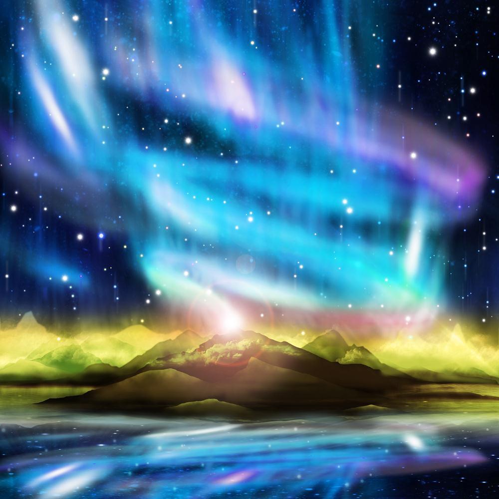 Northern Lights Aurora Borealis Canvas Painting Synthetic Frame-Paintings MDF Framing-AFF_FR-IC 5001597 IC 5001597, Astronomy, Black, Black and White, Cosmology, Dance, Fantasy, Landscapes, Mountains, Music and Dance, Nature, Realism, Scenic, Space, Stars, Surrealism, northern, lights, aurora, borealis, canvas, painting, synthetic, frame, above, adventure, aesthetic, alaska, atmosphere, beam, clear, clouds, dark, discharge, dramatic, dream, fairytale, field, galaxy, heaven, hills, illuminate, ionosphere, la