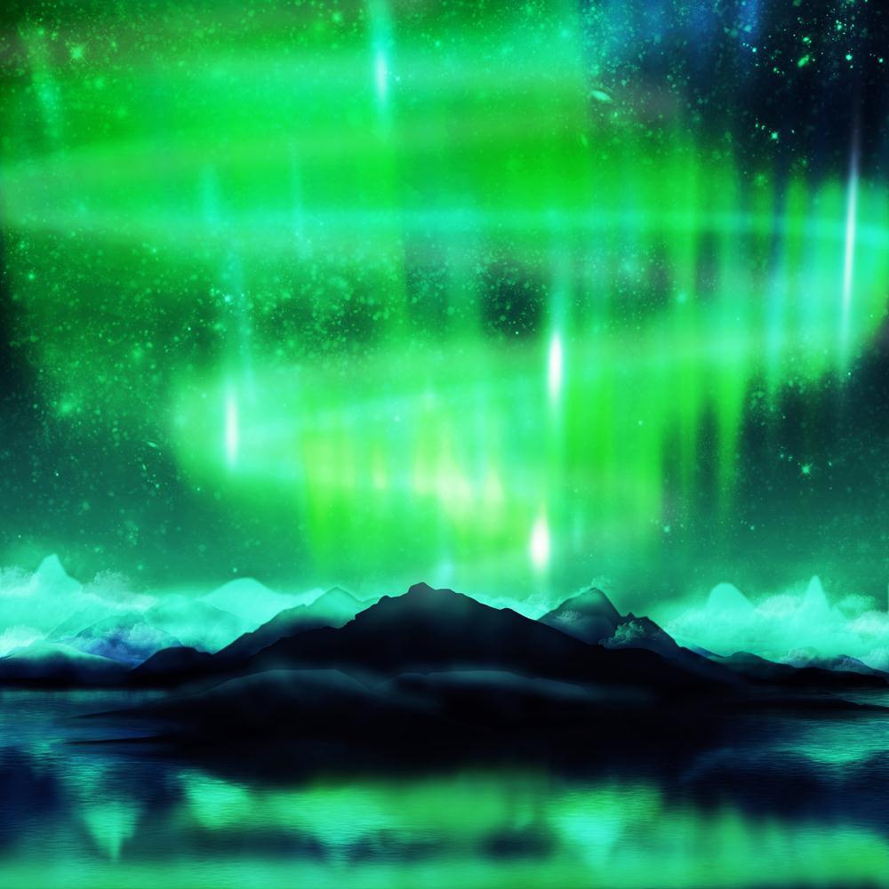 Pitaara Box Northern Lights Aurora Borealis D3 Peel & Stick Vinyl Wall Sticker-Laminated Wall Stickers-PBART15524594LAM_UN_L-Image Code 5001598 Vishnu Image Folio Pvt Ltd, IC 5001598, Pitaara Box, Laminated Wall Stickers, Landscapes, Places, Digital Art, northern, lights, aurora, borealis, d3, peel, stick, vinyl, wall, sticker, dramatic, landscape, adventure, aesthetic, alaska, astronomy, atmosphere, black, clear, clouds, dance, dark, discharge, dream, fairytale, field, green, hills, illuminate, ionosphere,