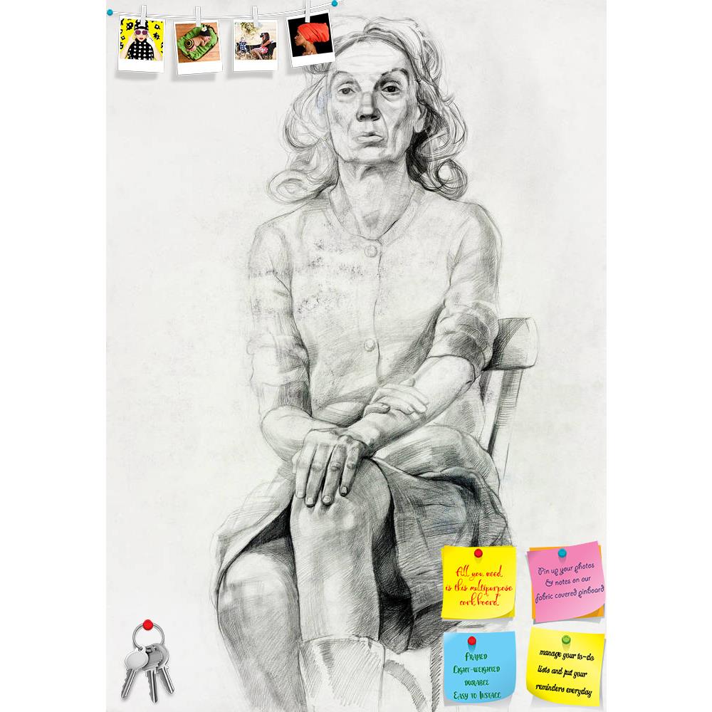 ArtzFolio Woman Sitting In A Chair D1 Printed Bulletin Board Notice Pin Board Soft Board | Frameless-Bulletin Boards Frameless-AZSAO15529957BLB_FL_L-Image Code 5001602 Vishnu Image Folio Pvt Ltd, IC 5001602, ArtzFolio, Bulletin Boards Frameless, Portraits, Fine Art Reprint, woman, sitting, in, a, chair, d1, printed, bulletin, board, notice, pin, soft, frameless, original, pastel, drawing, charcoal, hand, drawn, painting, working, sketch, chair.free, composition, pin up board, push pin board, extra large cor