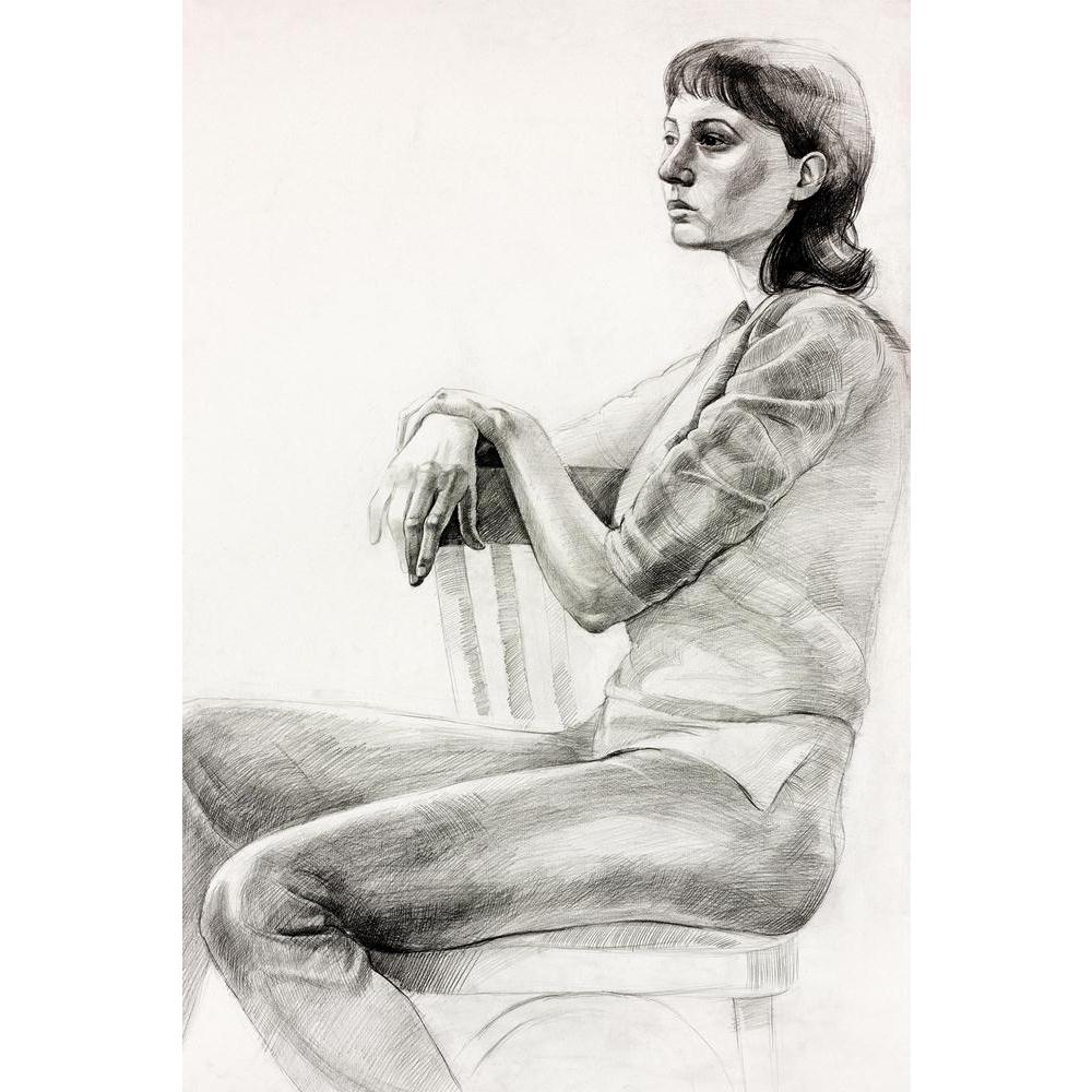 ArtzFolio Woman Sitting In A Chair D2 Unframed Paper Poster-Paper Posters Unframed-AZART15529961POS_UN_L-Image Code 5001603 Vishnu Image Folio Pvt Ltd, IC 5001603, ArtzFolio, Paper Posters Unframed, Portraits, Fine Art Reprint, woman, sitting, in, a, chair, d2, unframed, paper, poster, wall, large, size, for, living, room, home, decoration, big, framed, decor, posters, pitaara, box, modern, art, with, frame, bedroom, amazonbasics, door, drawing, small, decorative, office, reception, multiple, friends, image