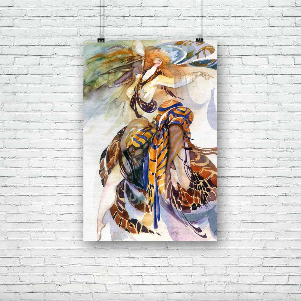 Allegory Of Paradise Bird Unframed Paper Poster-Paper Posters Unframed-POS_UN-IC 5001606 IC 5001606, Abstract Expressionism, Abstracts, Ancient, Art and Paintings, Birds, Digital, Digital Art, Drawing, Fashion, Figurative, Graphic, Historical, Illustrations, Medieval, Paintings, Patterns, Retro, Semi Abstract, Signs, Signs and Symbols, Sketches, Symbols, Vintage, Watercolour, Wedding, allegory, of, paradise, bird, unframed, paper, poster, abstract, butterfly, watercolor, painting, art, background, ballet, b