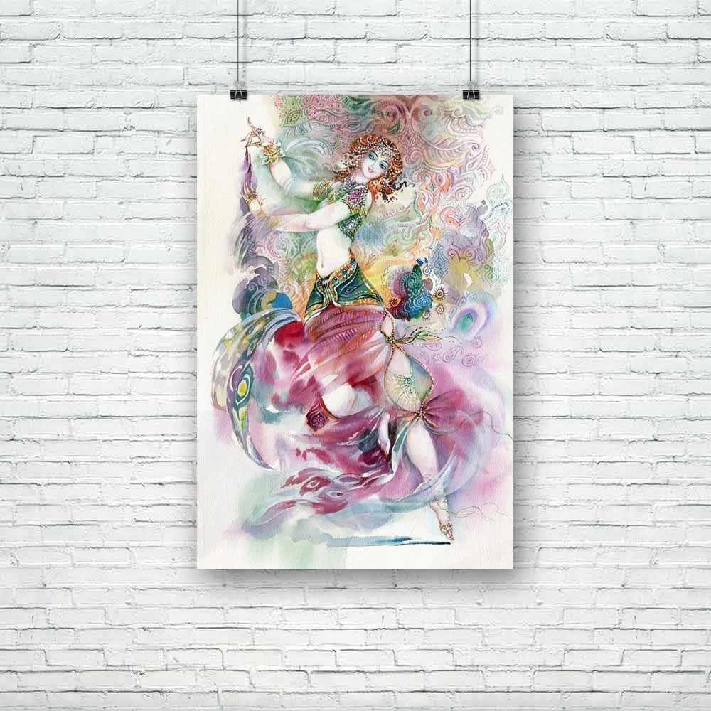 Oriental Dance Young Girl Unframed Paper Poster-Paper Posters Unframed-POS_UN-IC 5001607 IC 5001607, Allah, Ancient, Arabic, Art and Paintings, Culture, Dance, Digital, Digital Art, Drawing, Ethnic, Fashion, Graphic, Historical, Illustrations, Islam, Medieval, Music and Dance, Paintings, Parents, Retro, Signs, Signs and Symbols, Sketches, Traditional, Tribal, Vintage, Watercolour, World Culture, oriental, young, girl, unframed, paper, poster, fabric, painting, watercolor, art, beautiful, beauty, body, brush