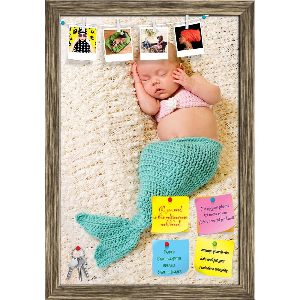 ArtzFolio Newborn Baby Girl Image Printed Bulletin Board Notice Pin Board Soft Board | Framed-Bulletin Boards Framed-AZSAO15674698BLB_FR_L-Image Code 5001636 Vishnu Image Folio Pvt Ltd, IC 5001636, ArtzFolio, Bulletin Boards Framed, Kids, Photography, newborn, baby, girl, image, printed, bulletin, board, notice, pin, soft, framed, wearing, crocheted, turquoise, pink, mermaid, costume, sleeping, cream, colored, blanket, pin up board, push pin board, extra large cork board, big pin board, notice board, small 