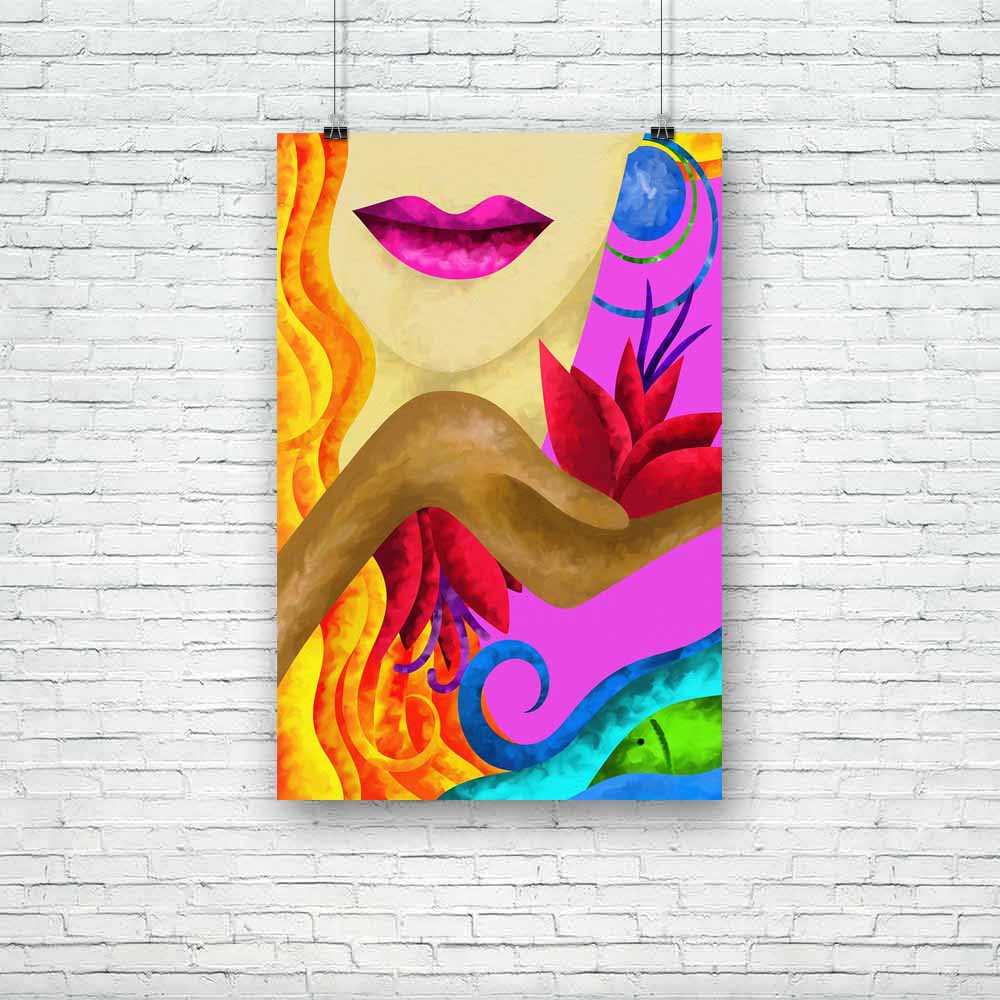 Blond Woman Portrait Unframed Paper Poster-Paper Posters Unframed-POS_UN-IC 5001642 IC 5001642, Abstract Expressionism, Abstracts, Semi Abstract, blond, woman, portrait, unframed, paper, poster, abstract, background, face, artzfolio, posters, wall posters, posters for room, posters for room decoration, office poster, door poster, baby poster, motivational posters, posters for room boys, quotes, poster for wall decoration, friends poster, abstract paintings for living room, inspirational posters, room poster