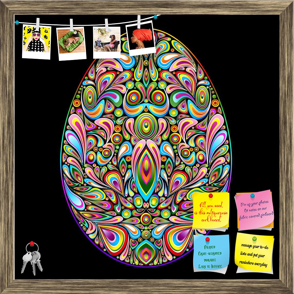 ArtzFolio Easter Egg Psychedelic Art Design Printed Bulletin Board Notice Pin Board Soft Board | Framed-Bulletin Boards Framed-AZSAO15736364BLB_FR_L-Image Code 5001647 Vishnu Image Folio Pvt Ltd, IC 5001647, ArtzFolio, Bulletin Boards Framed, Abstract, Digital Art, easter, egg, psychedelic, art, design, printed, bulletin, board, notice, pin, soft, framed, pin up board, push pin board, extra large cork board, big pin board, notice board, small bulletin board, cork board, wall notice board, giant cork board, 