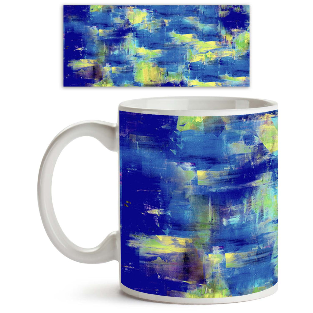 Abstract Artwork Ceramic Coffee Tea Mug Inside White-Coffee Mugs