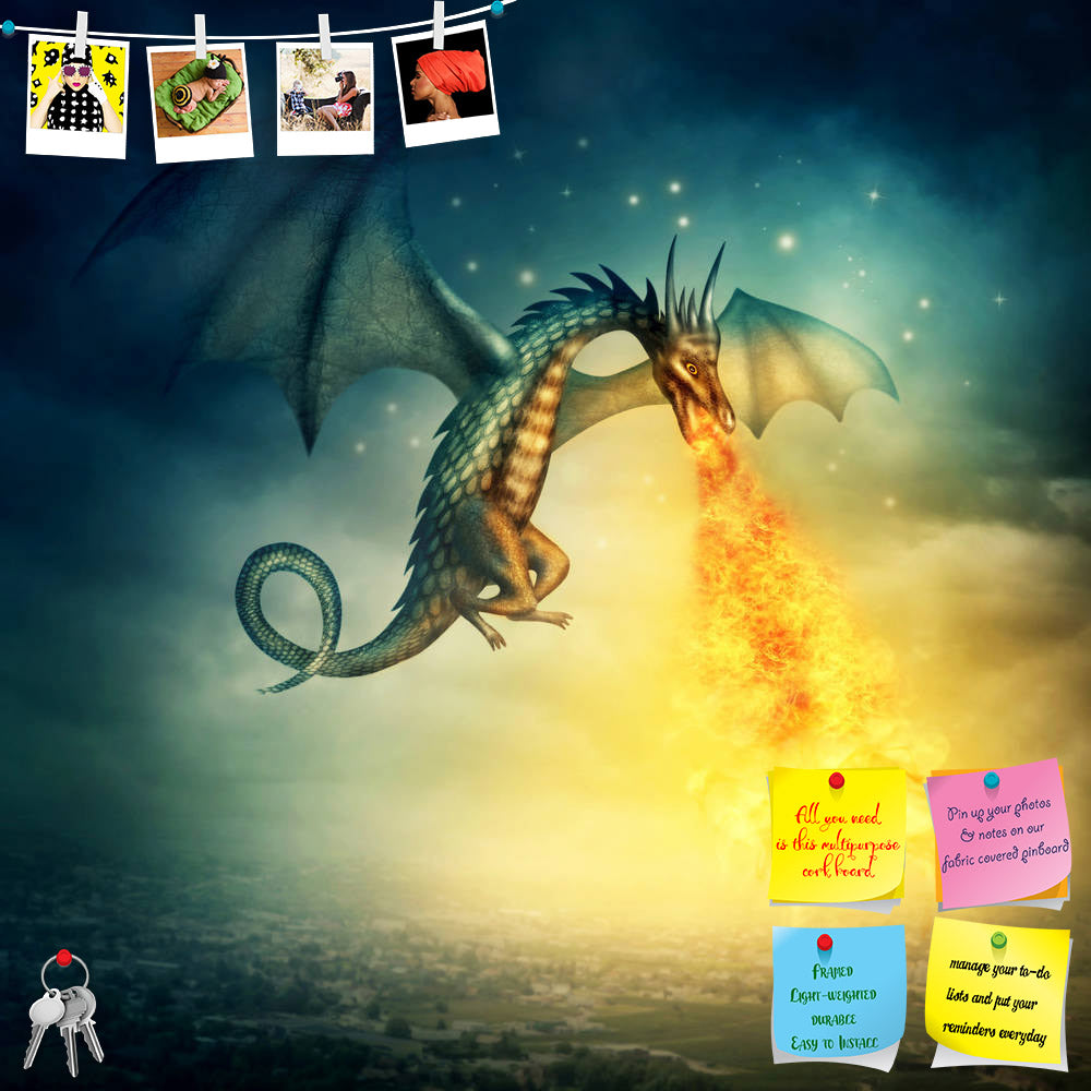 ArtzFolio Fantasy Dragon Printed Bulletin Board Notice Pin Board Soft Board | Frameless-Bulletin Boards Frameless-AZSAO15754134BLB_FL_L-Image Code 5001654 Vishnu Image Folio Pvt Ltd, IC 5001654, ArtzFolio, Bulletin Boards Frameless, Animals, Fantasy, Digital Art, dragon, printed, bulletin, board, notice, pin, soft, frameless, flying, night, pin up board, push pin board, extra large cork board, big pin board, notice board, small bulletin board, cork board, wall notice board, giant cork board, bulletin board,