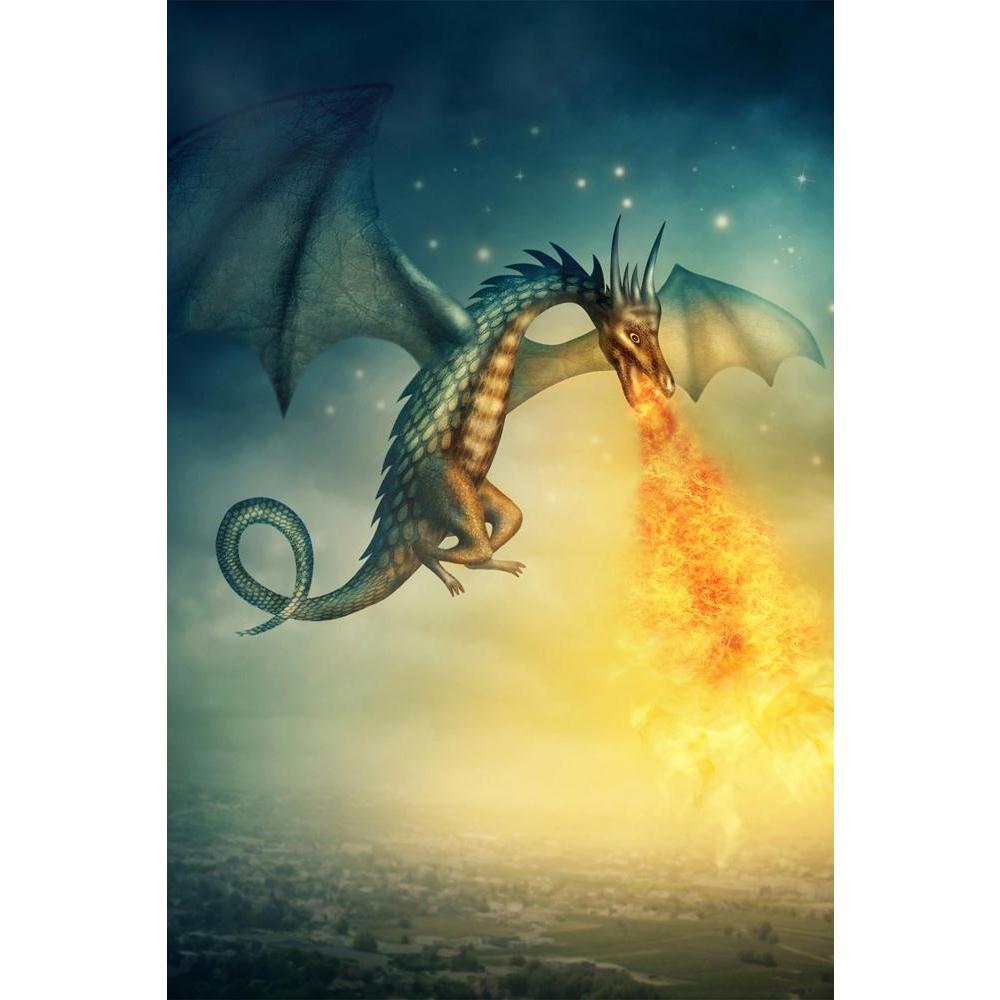 ArtzFolio Fantasy Dragon Unframed Paper Poster-Paper Posters Unframed-AZART15754134POS_UN_L-Image Code 5001654 Vishnu Image Folio Pvt Ltd, IC 5001654, ArtzFolio, Paper Posters Unframed, Animals, Fantasy, Digital Art, dragon, unframed, paper, poster, wall, large, size, for, living, room, home, decoration, big, framed, decor, posters, pitaara, box, modern, art, with, frame, bedroom, amazonbasics, door, drawing, small, decorative, office, reception, multiple, friends, images, reprints, reprint, kids, bathroom,
