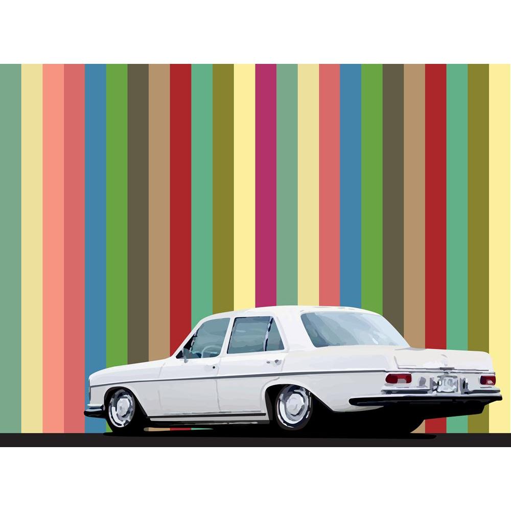 Abstract Background With A Car Canvas Painting Synthetic Frame - Paintings MDF Framing - ArtzFolio.com