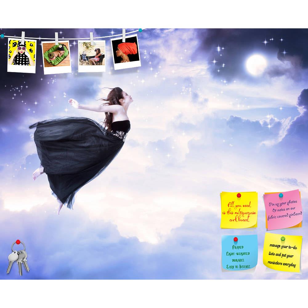 ArtzFolio Girl Jumping In The Moonlight Sky Printed Bulletin Board Notice Pin Board Soft Board | Frameless-Bulletin Boards Frameless-AZSAO15816045BLB_FL_L-Image Code 5001658 Vishnu Image Folio Pvt Ltd, IC 5001658, ArtzFolio, Bulletin Boards Frameless, Fantasy, Figurative, Photography, girl, jumping, in, the, moonlight, sky, printed, bulletin, board, notice, pin, soft, frameless, beautiful, black, dress, serenity, pin up board, push pin board, extra large cork board, big pin board, notice board, small bullet