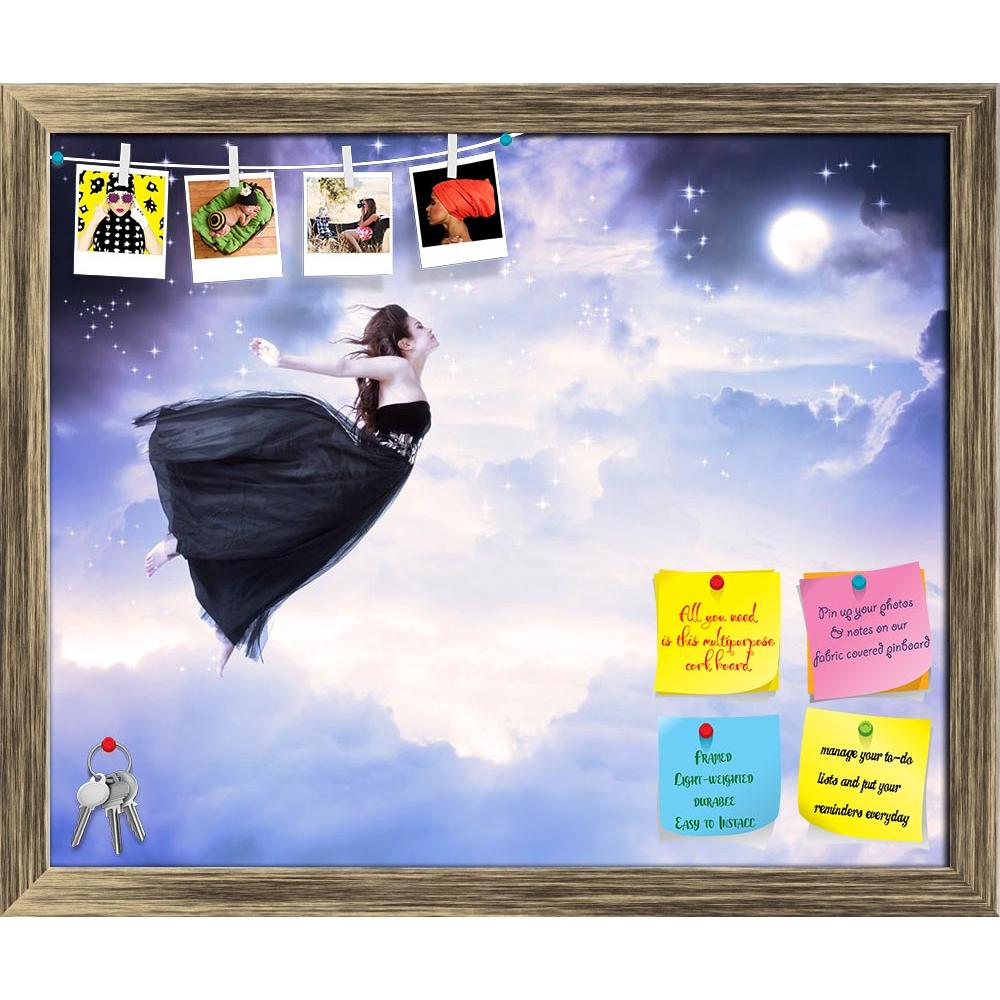 ArtzFolio Girl Jumping In The Moonlight Sky Printed Bulletin Board Notice Pin Board Soft Board | Framed-Bulletin Boards Framed-AZSAO15816045BLB_FR_L-Image Code 5001658 Vishnu Image Folio Pvt Ltd, IC 5001658, ArtzFolio, Bulletin Boards Framed, Fantasy, Figurative, Photography, girl, jumping, in, the, moonlight, sky, printed, bulletin, board, notice, pin, soft, framed, beautiful, black, dress, serenity, pin up board, push pin board, extra large cork board, big pin board, notice board, small bulletin board, co